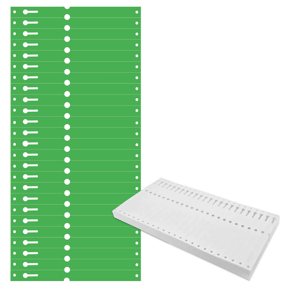 Tyvek®-Schlaufen-Etiketten - Format 160 x 12,7 mm - 6 Farben