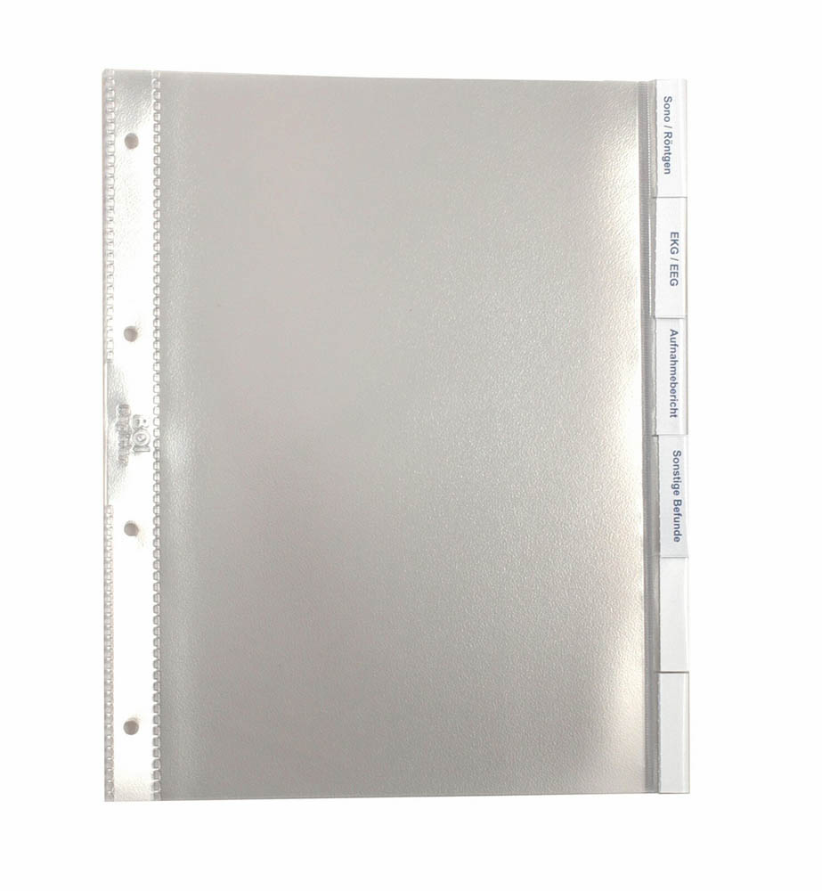 BOI PVC-Klarsichtregister - 6-teilig - DIN A4 - inkl. Beschriftungsschilder - Zubehör