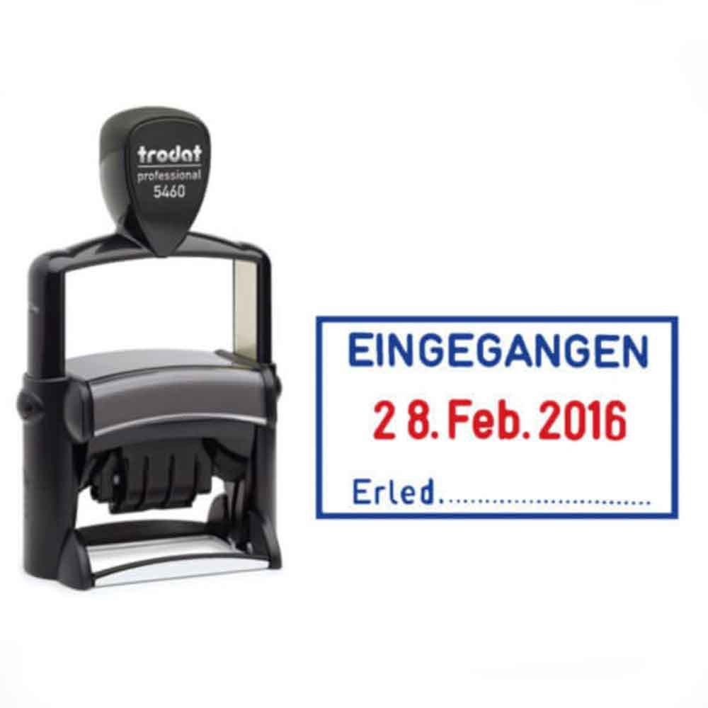 Trodat Professional 4.0 5460L - Datumstempel mit Standardtexten