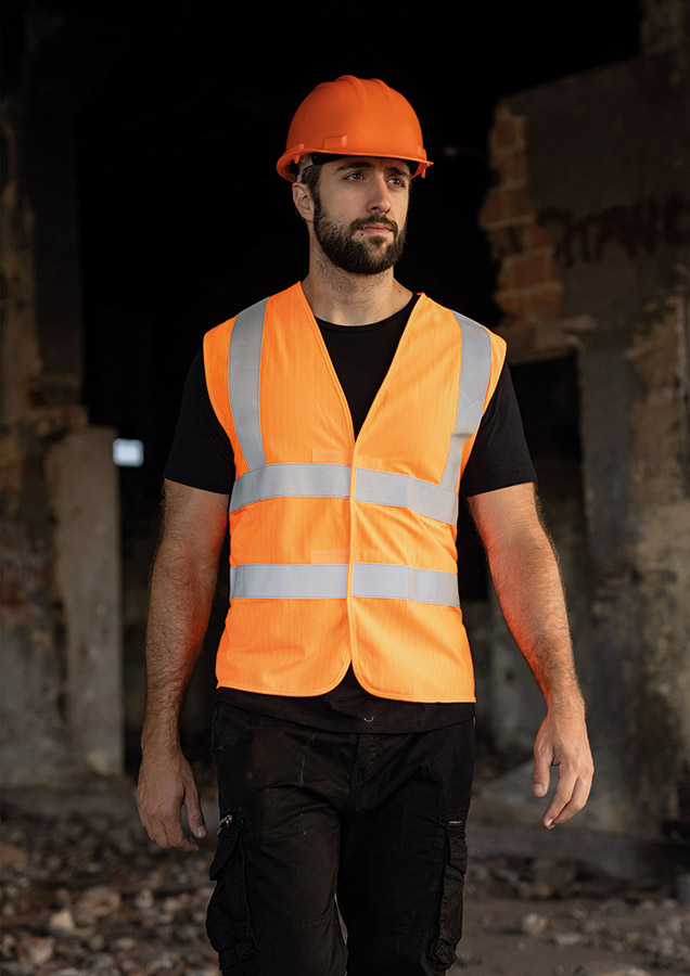 Korntex® Triple Norm Weste „Dardanel“ - Signal-Orange - XXL