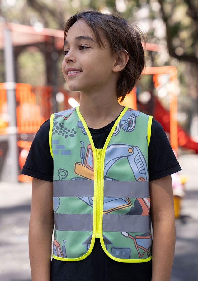 Korntex® Kinder Warnweste Action „Working Heroes“ - CO2 Neutral