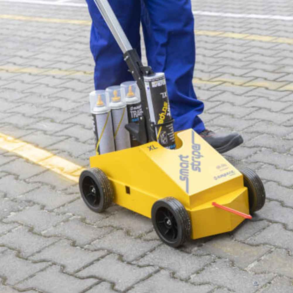 Bodenmarkierungsgerät "Smart Striper®" - zum Markieren im Innen- und Außenbereich Bodenmarkierungsgerät "Smart Striper®" - zum Markieren im Innen- und Außenbereich