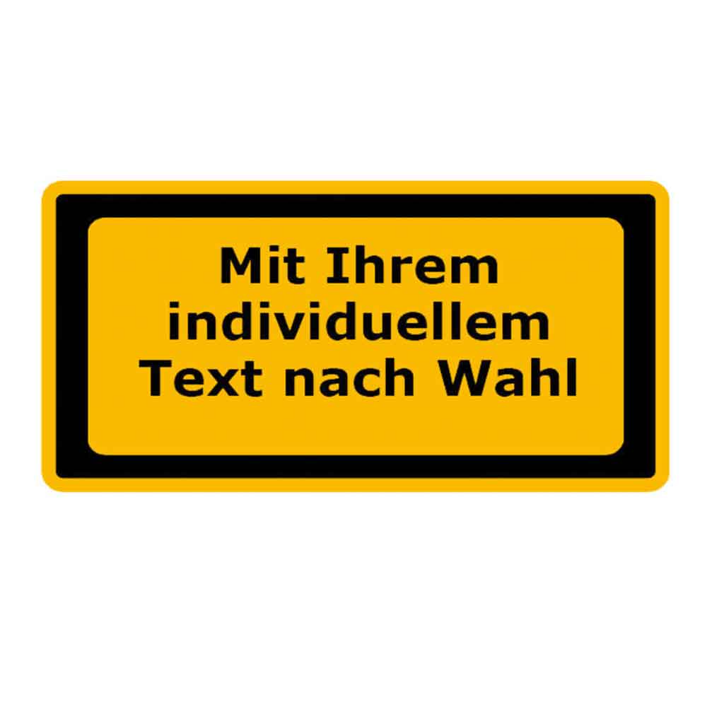 Warn-Zusatzschild - Laserkennzeichnung mit Text nach Wahl Warn-Zusatzschild - Laserkennzeichnung mit Text nach Wahl