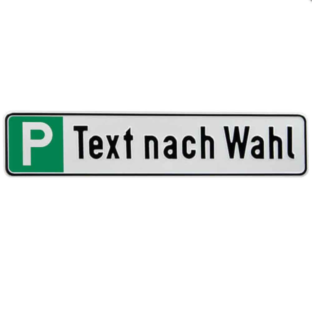 Parkplatzschild zur Reservierung - Pink oder Grün - Symbol P - Text nach Wahl Parkplatzschild zur Reservierung - Pink oder Grün - Symbol P - Text nach Wahl