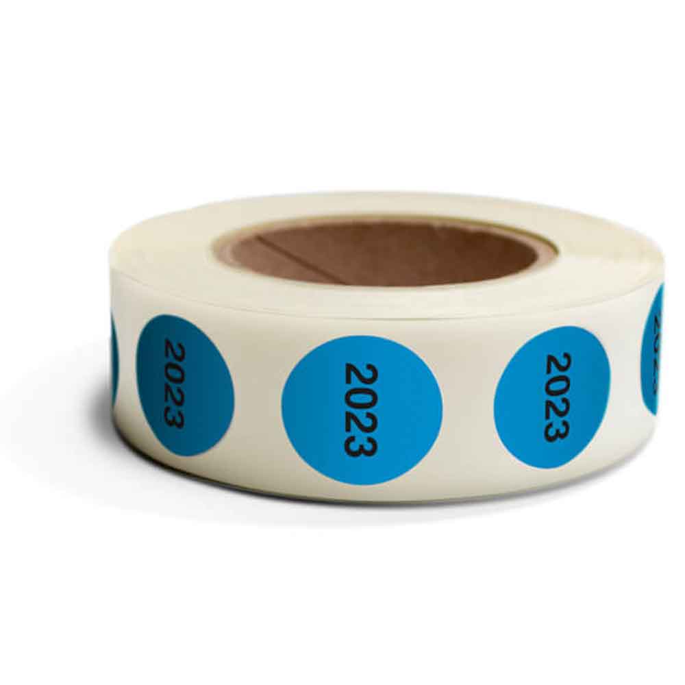 Inventur-Etiketten - mit Jahreszahl - in 4 Farben Inventur-Etiketten - mit Jahreszahl - in 4 Farben