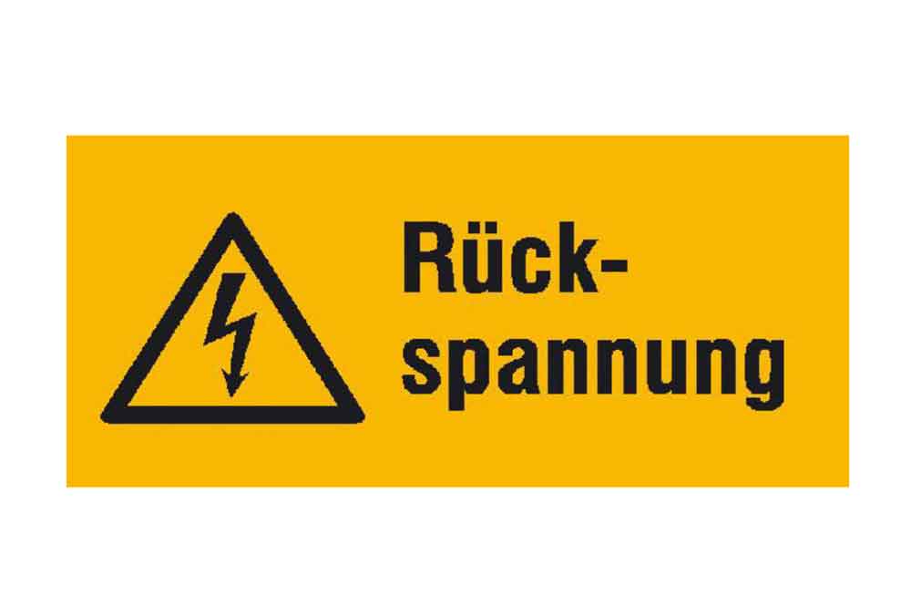 Warn-Kombischild - Rückspannung