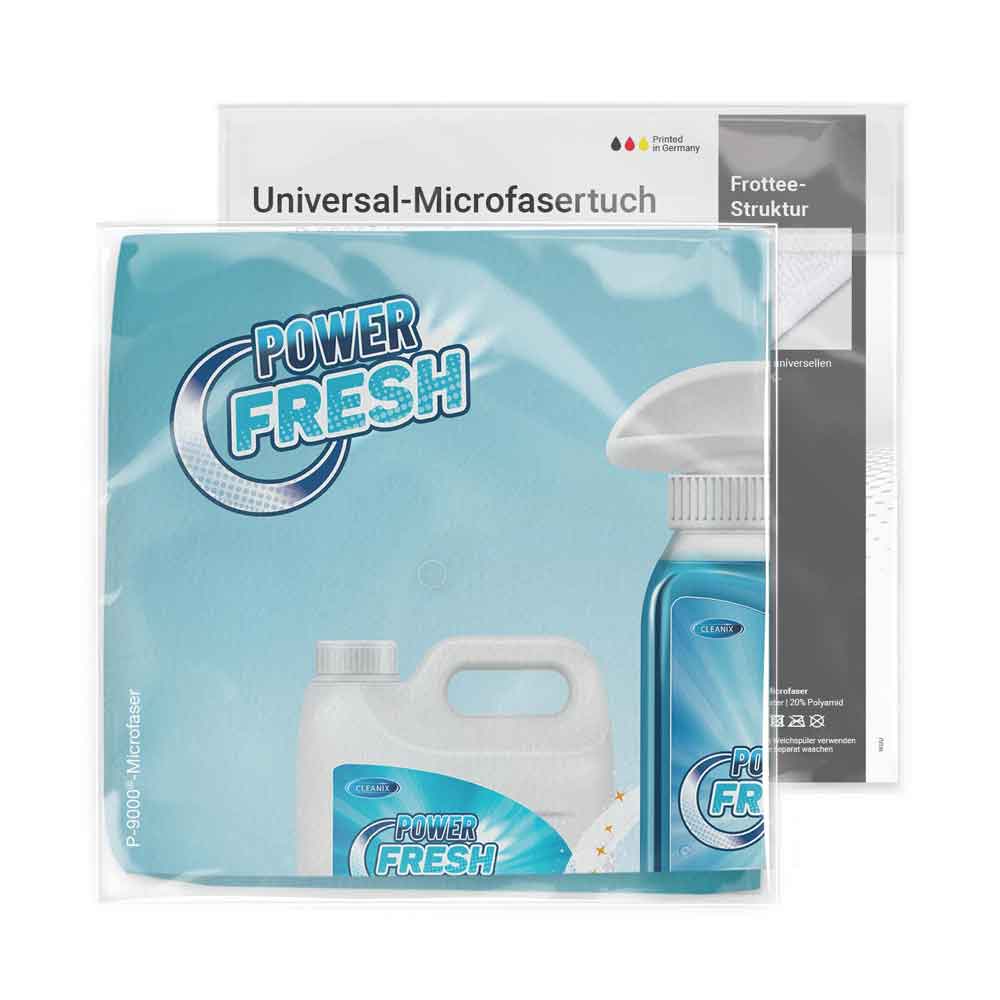 Universal-Microfasertuch - großes Tuch - große Werbung