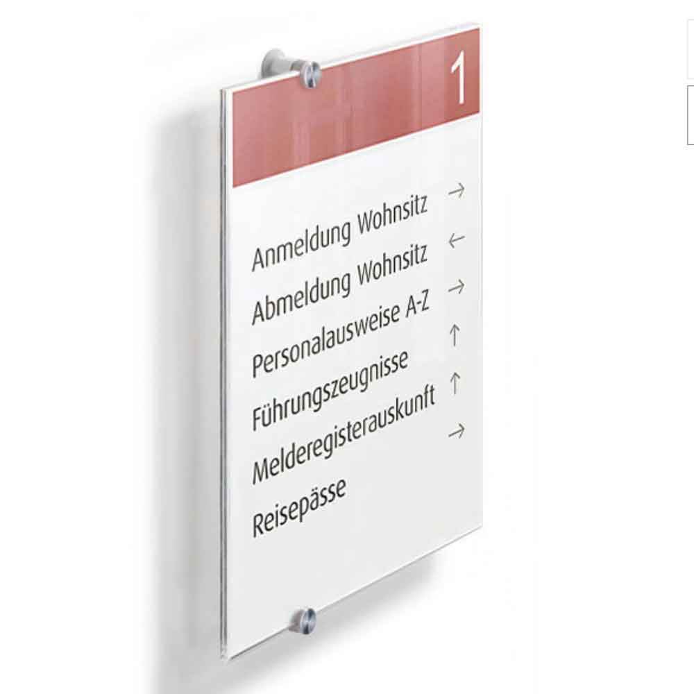 DURABLE CRYSTAL SIGN Infotafel - mit zwei hochwertigen Acryglasscheiben - in 2 Größen DURABLE CRYSTAL SIGN Infotafel - mit zwei hochwertigen Acryglasscheiben - in 2 Größen
