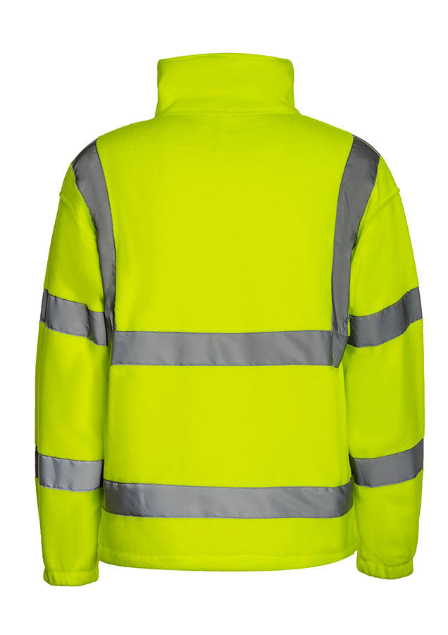 Korntex® Hi-Vis Fleecejacke „Bergen“ - Signal-Gelb - 5XL