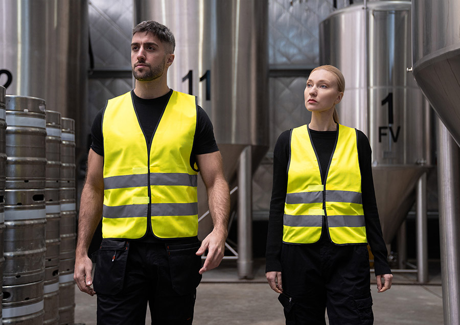 Korntex® Warnweste „Paris“ - CO2 Neutral - Signal-Gelb - 5XL Korntex® Warnweste „Paris“ - CO2 Neutral - Signal-Gelb - 5XL