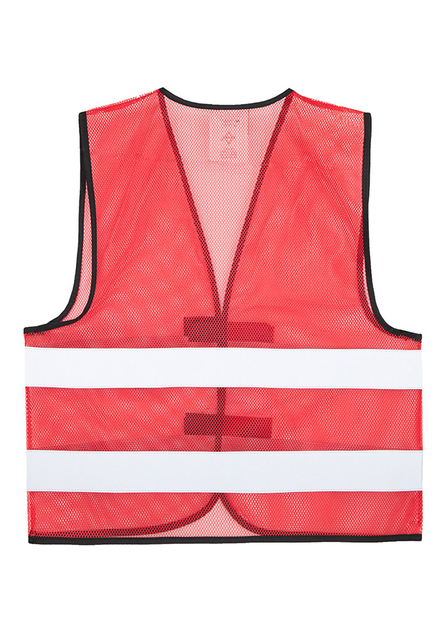 Korntex® Mesh Warnweste „Thessaloniki“ - Rot - 5XL