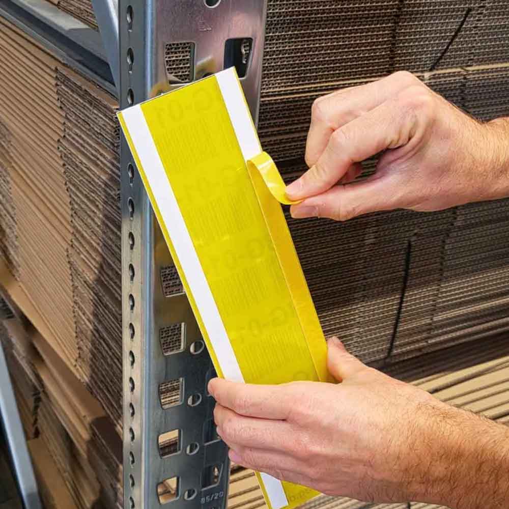 Mehrebenen-Regalschild - selbstklebend - mit individueller Beschriftung