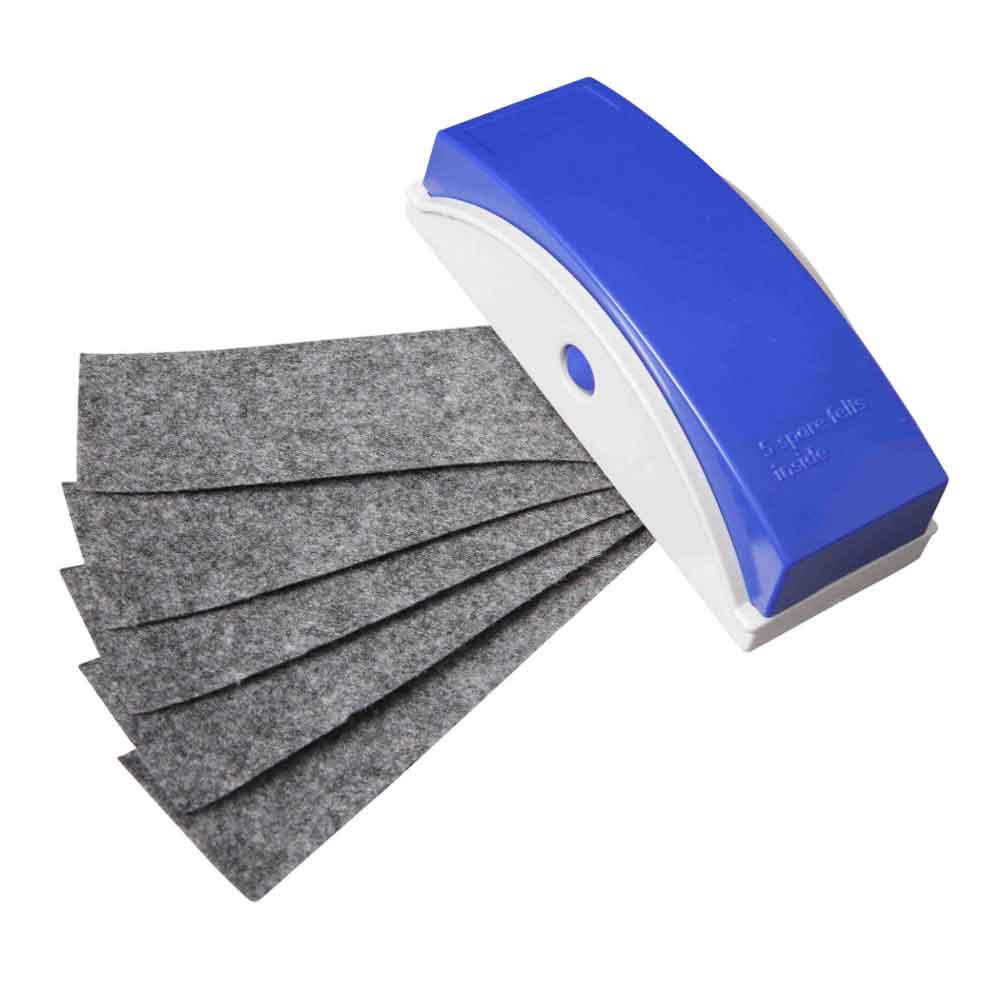 Tafelwischer magnetisch inkl. 5 Ersatzstreifen - 10 Ersatzstreifen extra Tafelwischer magnetisch inkl. 5 Ersatzstreifen - 10 Ersatzstreifen extra