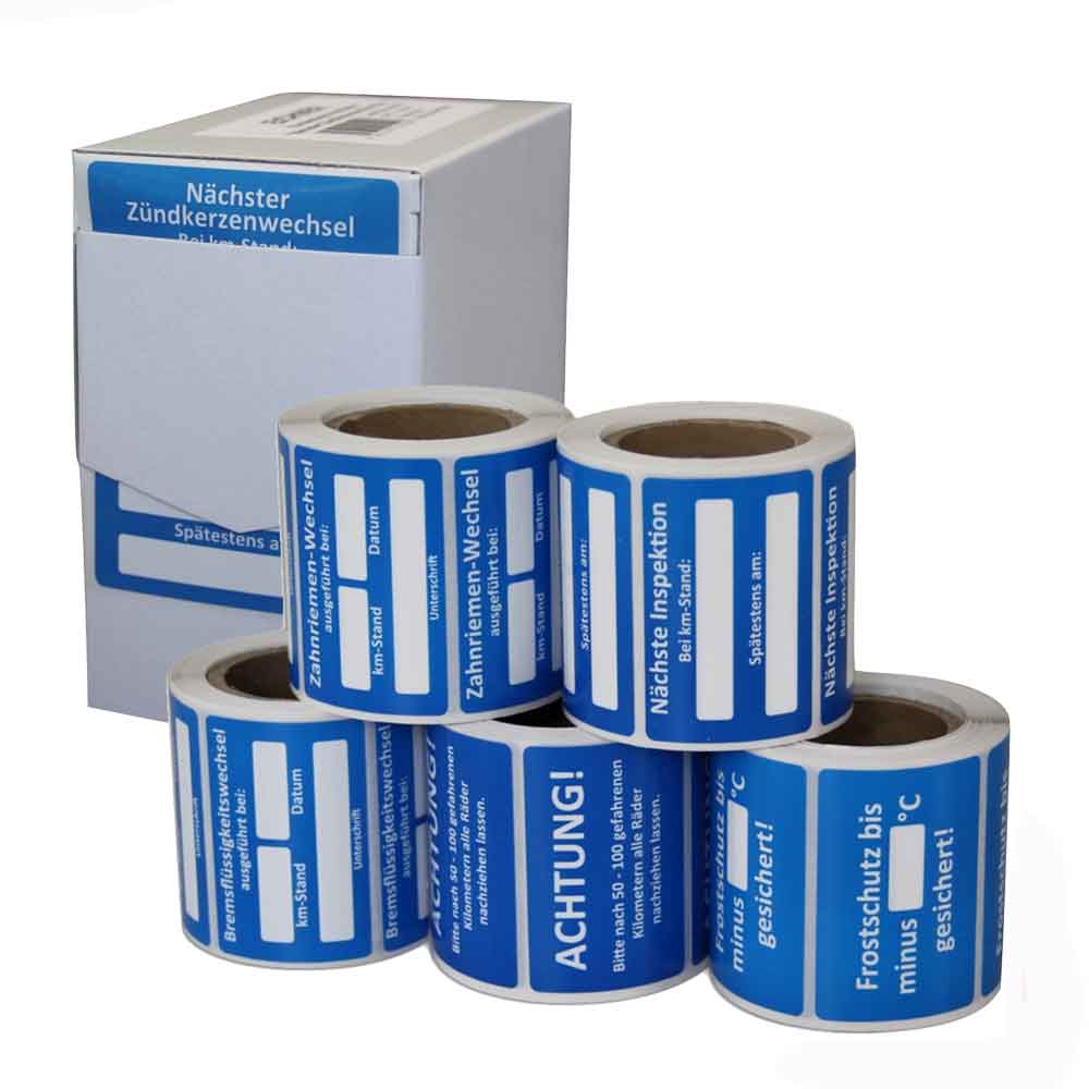 21-50-143-0-00-06-002-kundendienst-aufkleber-verpackung-858e50 Kundendienst-Aufkleber - für Landmaschinensparte - mit unterschiedlichen Hinweistexten