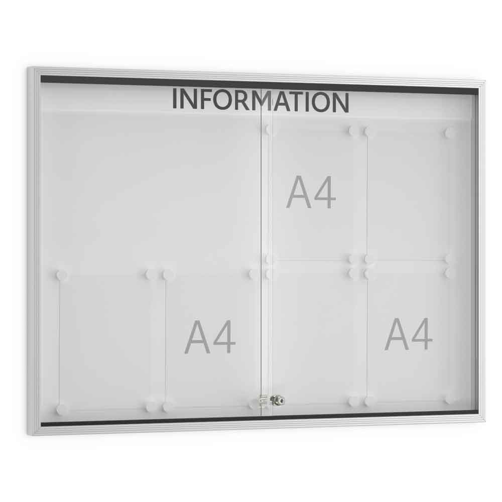 Schaukasten Super-Tafel M - 10 x DIN A4 - für Innenbereiche