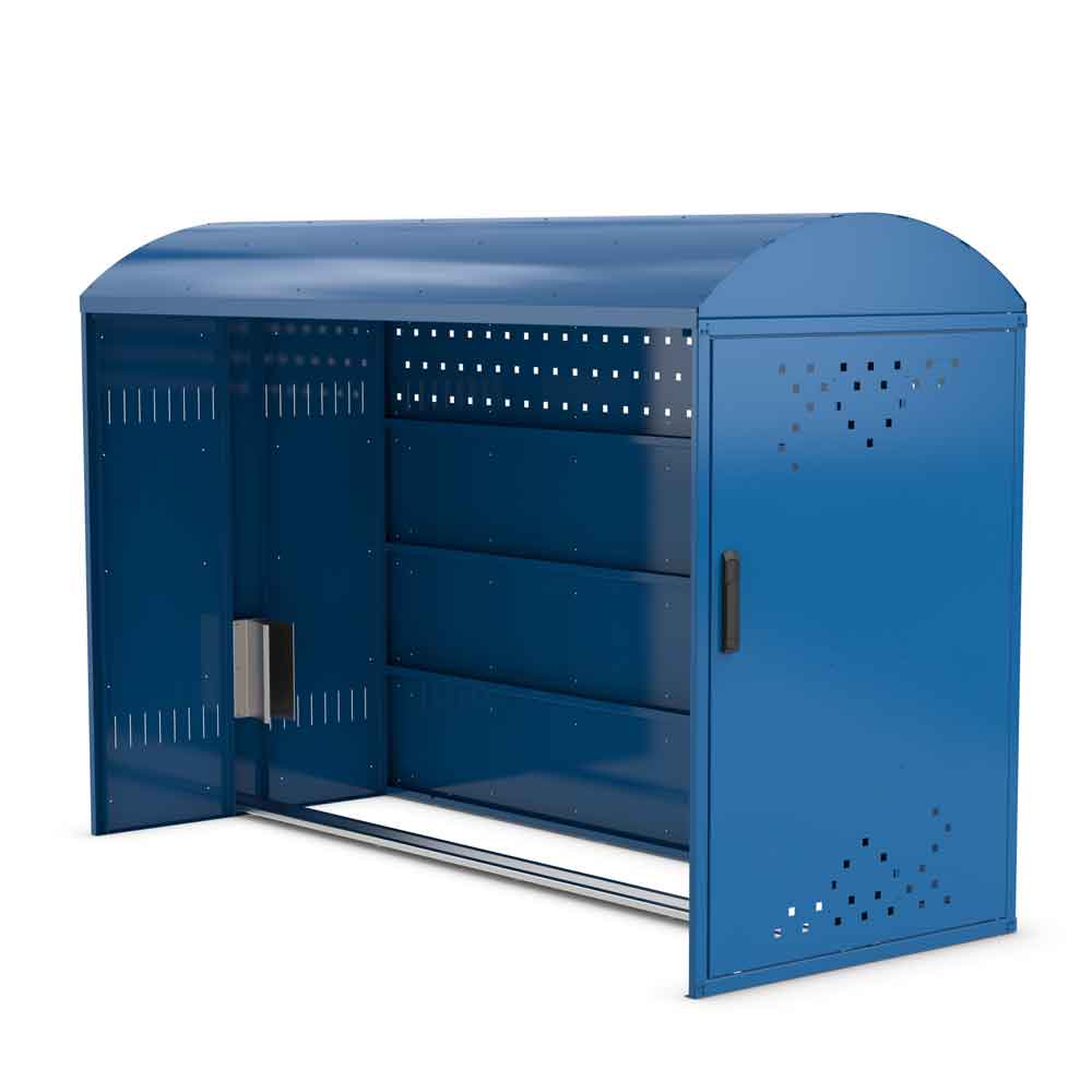Fahrradgarage BikeBox 1 B - Anbausatz ohne oder mit 1 Seitenwand - RAL Farbe nach Wahl Fahrradgarage BikeBox 1 B - Anbausatz ohne oder mit 1 Seitenwand - RAL Farbe nach Wahl