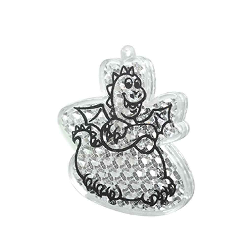 60-50-336-0-00-02-059-reflektor-drache-0db778 Reflektor - Motiv "Drache" - mit Bohrung und Schnur