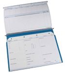 2-Deckel-Planettentasche mit rückseitiger Tasche