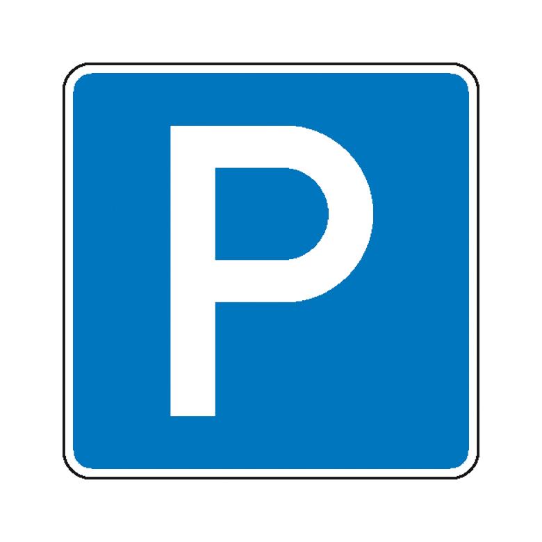 Verkehrszeichen - StVO - Parkplatz - 2 Größen