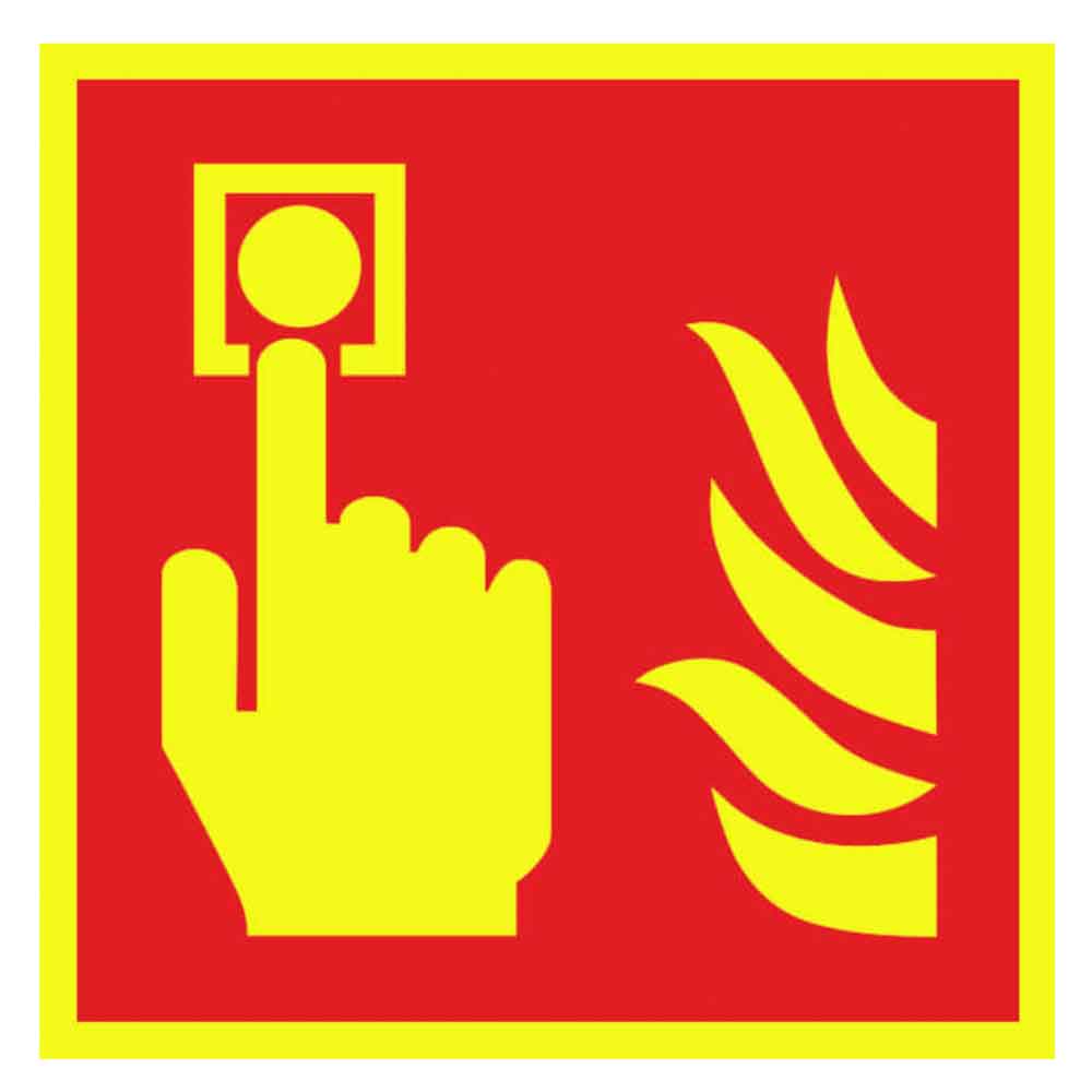 Brandschutzschild PLUS - Brandmelder - langnachleuchtend + tagesfluoreszierend