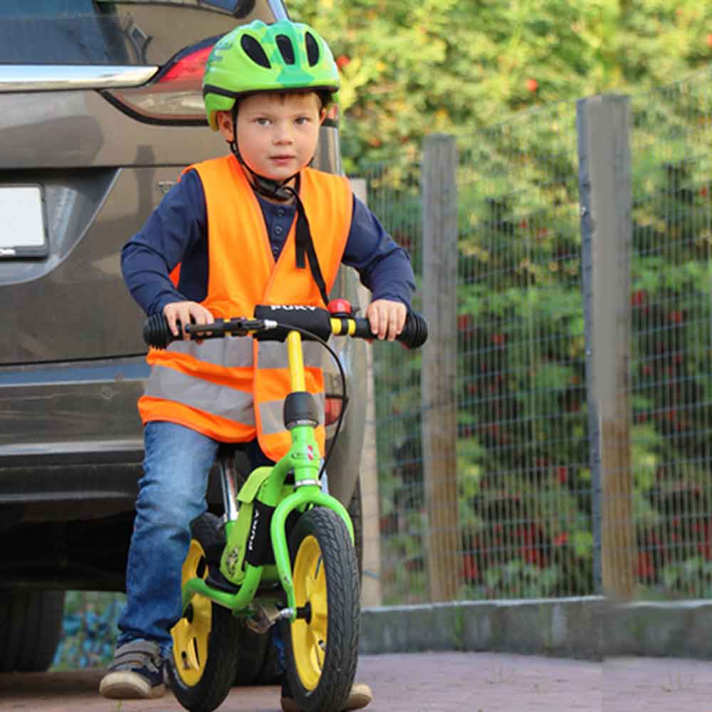 Kinder-Warnweste Aarhus - 3 Größen - in Gelb oder Orange - ohne Werbeanbringung