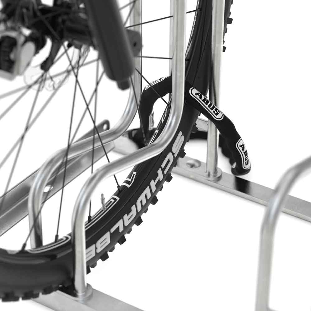 Fahrrad-Standparker 4052 BR - erhöhter Radabstand und Reifenbreite - 2 Einstellplätze einseitig Fahrrad-Standparker 4052 BR - erhöhter Radabstand und Reifenbreite - 2 Einstellplätze einseitig
