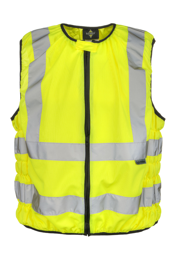 Korntex® Hi-Vis Motorradweste „Schleiz“ - Signal-Gelb - XL