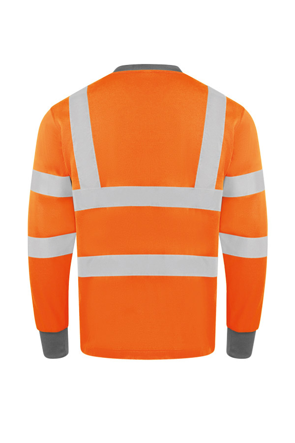 Korntex® Hi-Vis Poly-Cotton Long Sleeve „Murcia“ - Signal-Orange - 7XL