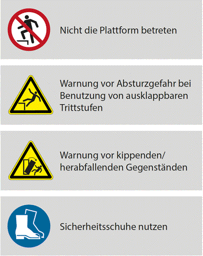 Gebrauchs- und Sicherheitshinweise für handbetriebene Transportwagen