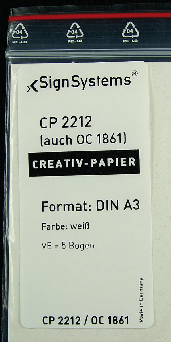 Creativ-Papier DIN A3 + A4 - Hochwertiges, holzfreies Spezialpapier für Beschriftungen