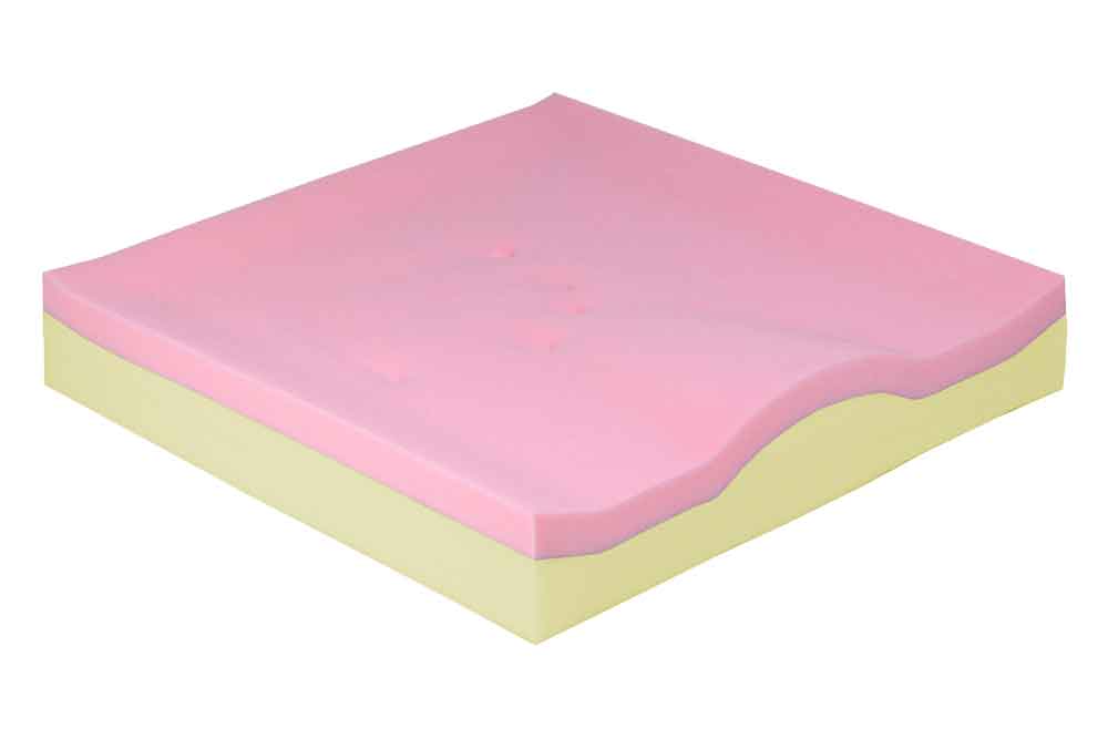ViscoLag Wavy - Sitzkissen mit beschichtetem Hygienebezug