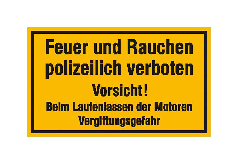 39-25-276-0-00-058-hinweisschild-fur-tankanlagen-und-garagen-feuer-und-rauchen-polizeilich-verboten-vorsicht-115208-f9e147 Hinweisschild für Tankanlagen und Garagen - Text: Feuer und Rauchen polizeilich ...