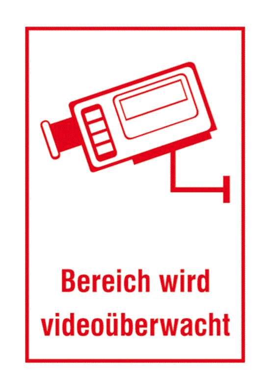 Schild Videoüberwachung