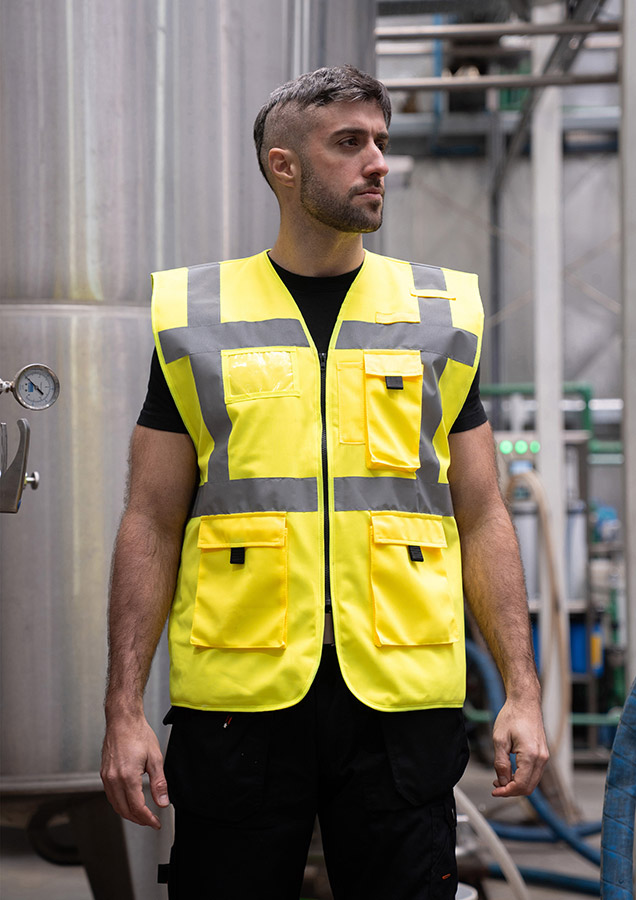 Korntex® Gefütterte Warnweste Comfort-Fit „Wismar“