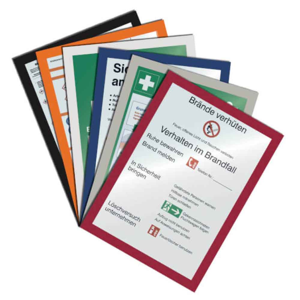 Inforahmen Duraframe@ A4 und A3 - selbstklebend - magnetische Vordertasche