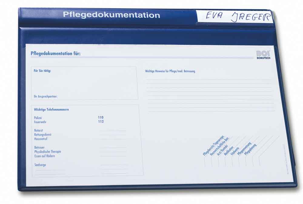 Patienten-Dokumentationsmappe "system-line" - 3 verschiedene Farben