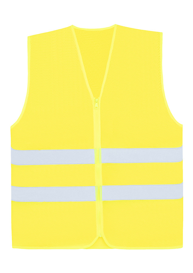 Korntex® Mesh-Warnweste Comfort-Fit „Rhodes“ - Mit Reißverschluss - Signal-Orange - 4XL/5XL