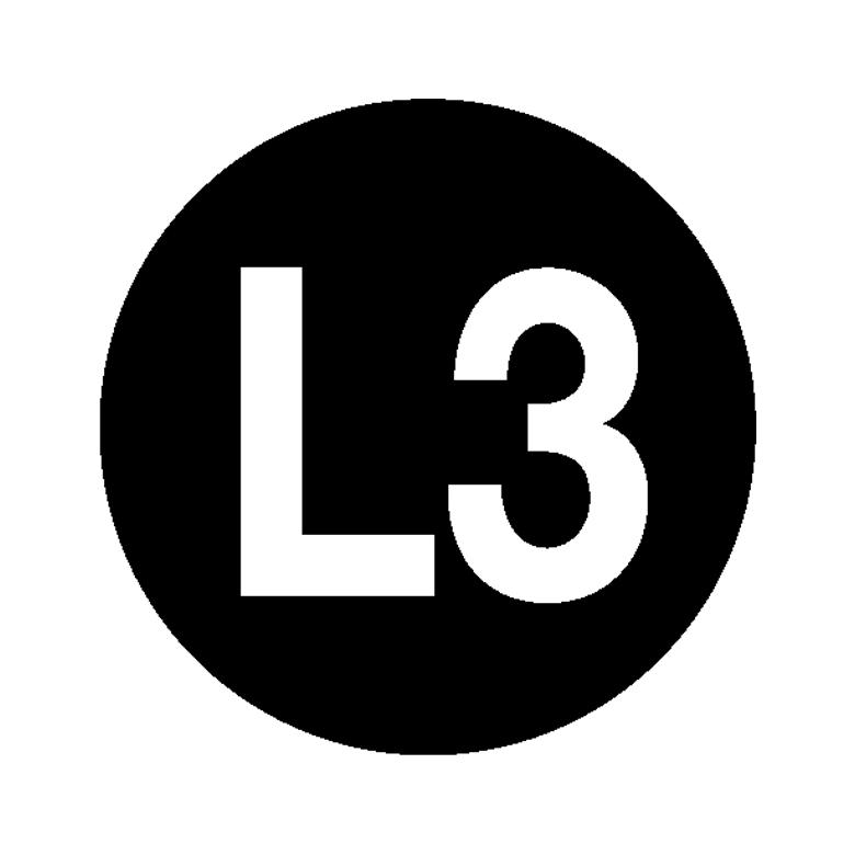 Etiketten - Kennzeichnung elektrischer Leiter - L3 (Außenleiter 3)