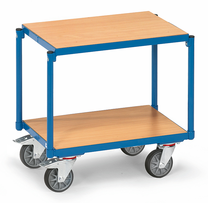 13550-7dcdf8 Eurokasten-Roller - 2 Plattformen mit je 605 x 408 mm - Böden bündig - Tragkraft 250 kg