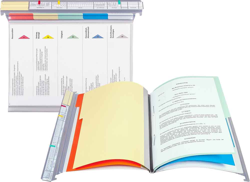 20-12-008-0-00-01-002-personalhefter-typ-2-visimap-2-kopfleisten-5c606e Personalhefter Typ 2 - VISIMAP - 2 Kopf-Leisten - 5-teiliges Register - Heftmechanik