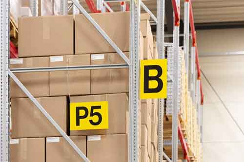 Lagerkennzeichnung Schilder mit Aufhängelochung