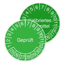 Prüfplaketten - Geprüft