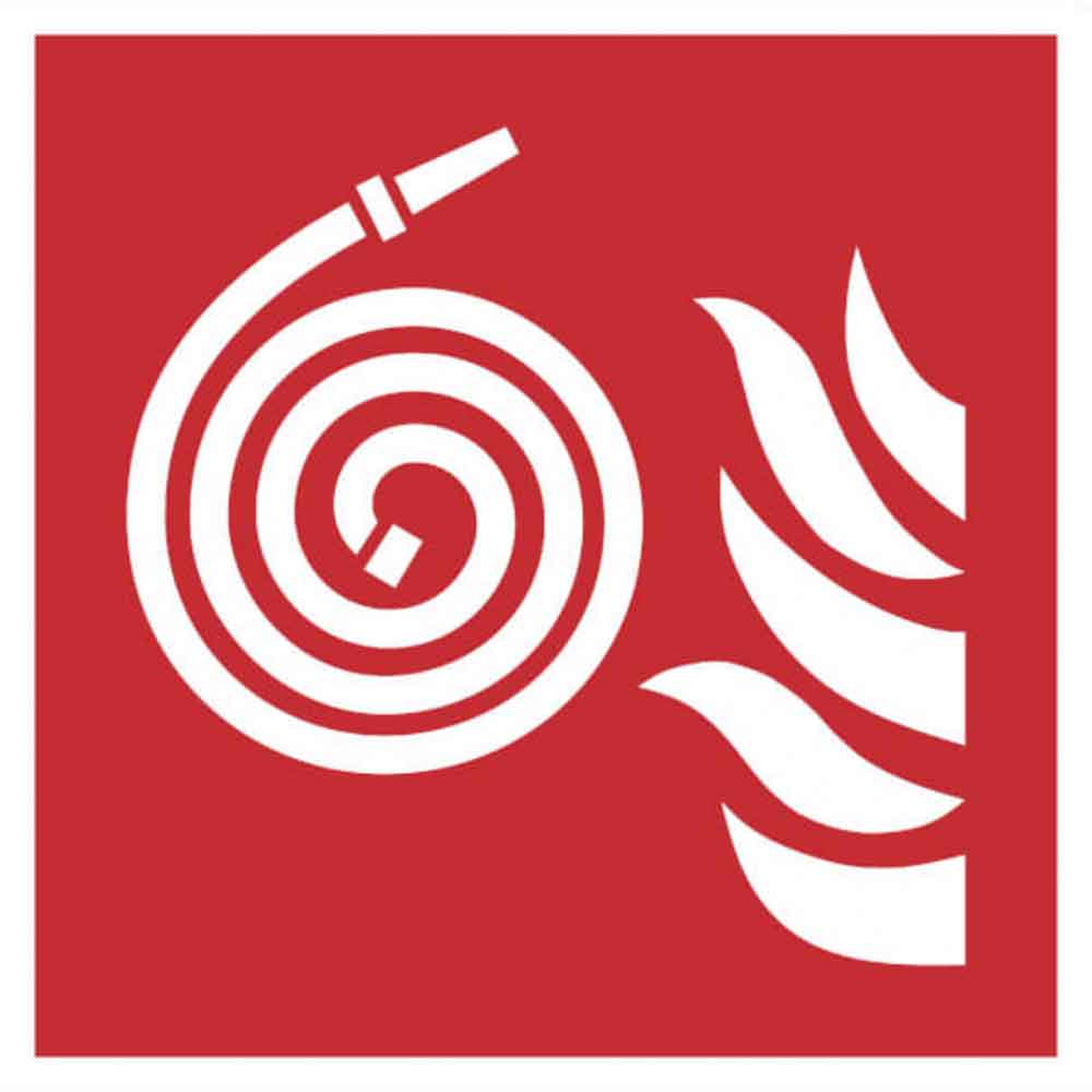 Brandschutzschild - Löschschlauch nicht angeschlossen - langnachleuchtend - 2 Ausführungen Brandschutzschild - Löschschlauch nicht angeschlossen - langnachleuchtend - 2 Ausführungen