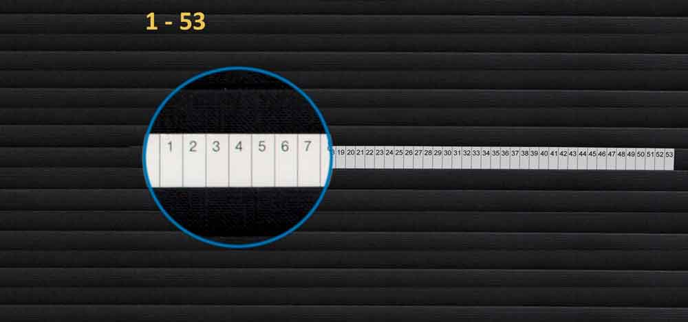 Skalen - 4 mm Strichabstand - für Planrecord-Stecktafel - 6 Ausführungen