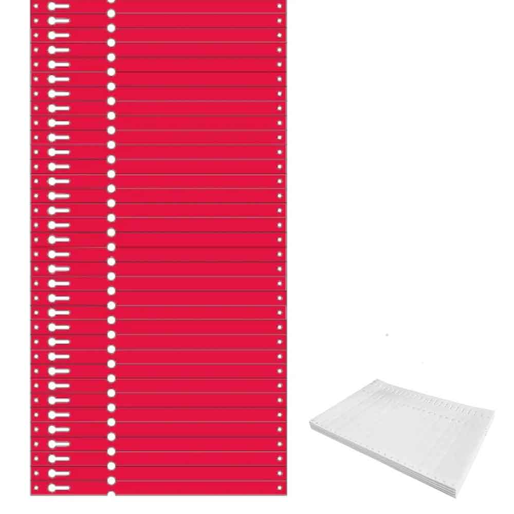 Tyvek®-Schlaufen-Etiketten - Format 220 x 13 mm - 8 Farben