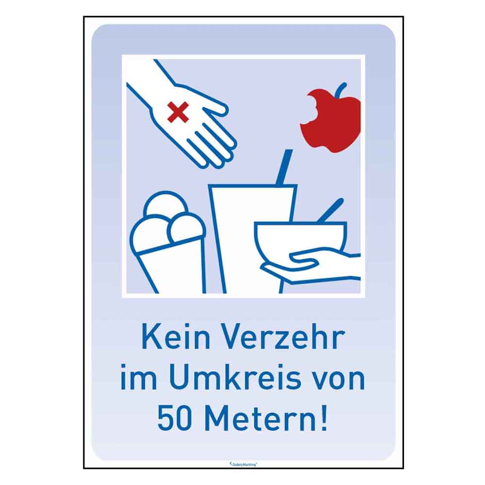 Hinweisschild - Verzehrverbot - Rechteck - 2 Ausführungen