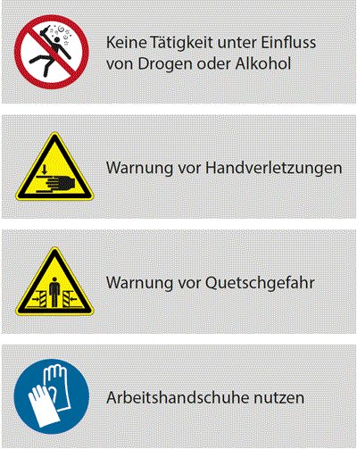 Gebrauchs- und Sicherheitshinweise für handbetriebene Transportwagen