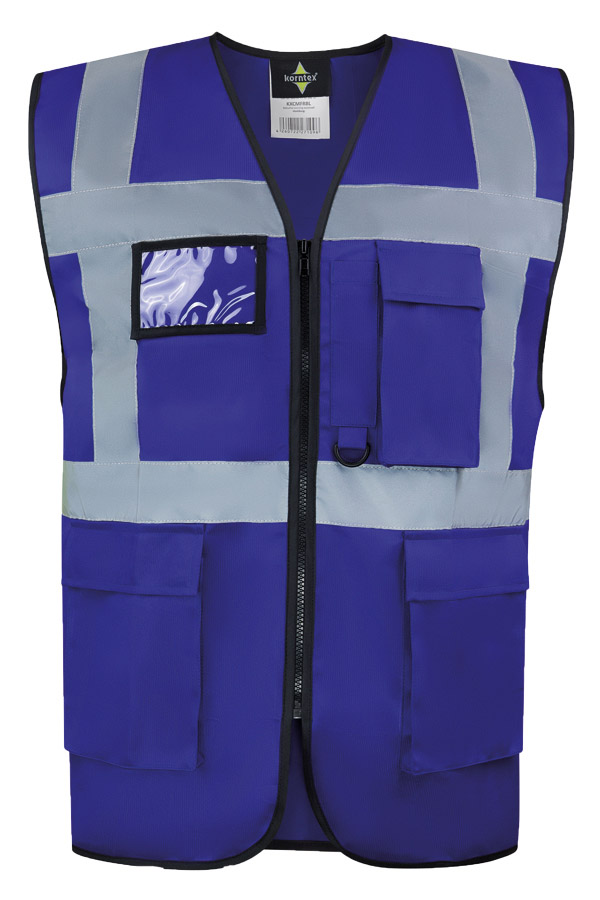 Korntex® Comfort Warnweste „Hamburg“ - Multifunktional - Weiß - M