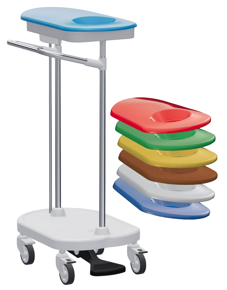 Waeschesammler einfache Ausführung mit farbiger Deckelauswahl