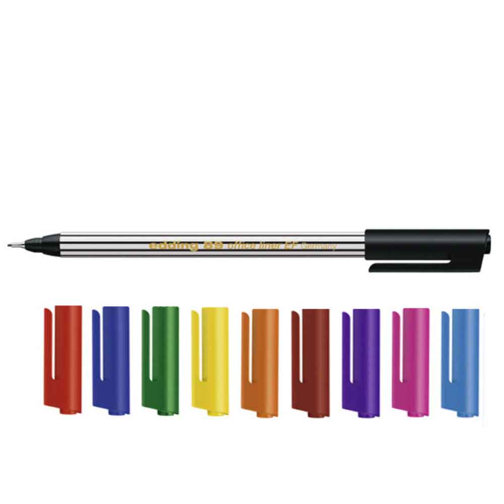 Edding 89 Office Einwegfineliner - Einzelmarker oder Set - 10 Farben Edding 89 Office Einwegfineliner - Einzelmarker oder Set - 10 Farben
